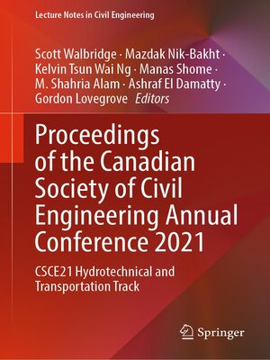 cover image of Proceedings of the Canadian Society of Civil Engineering Annual Conference 2021